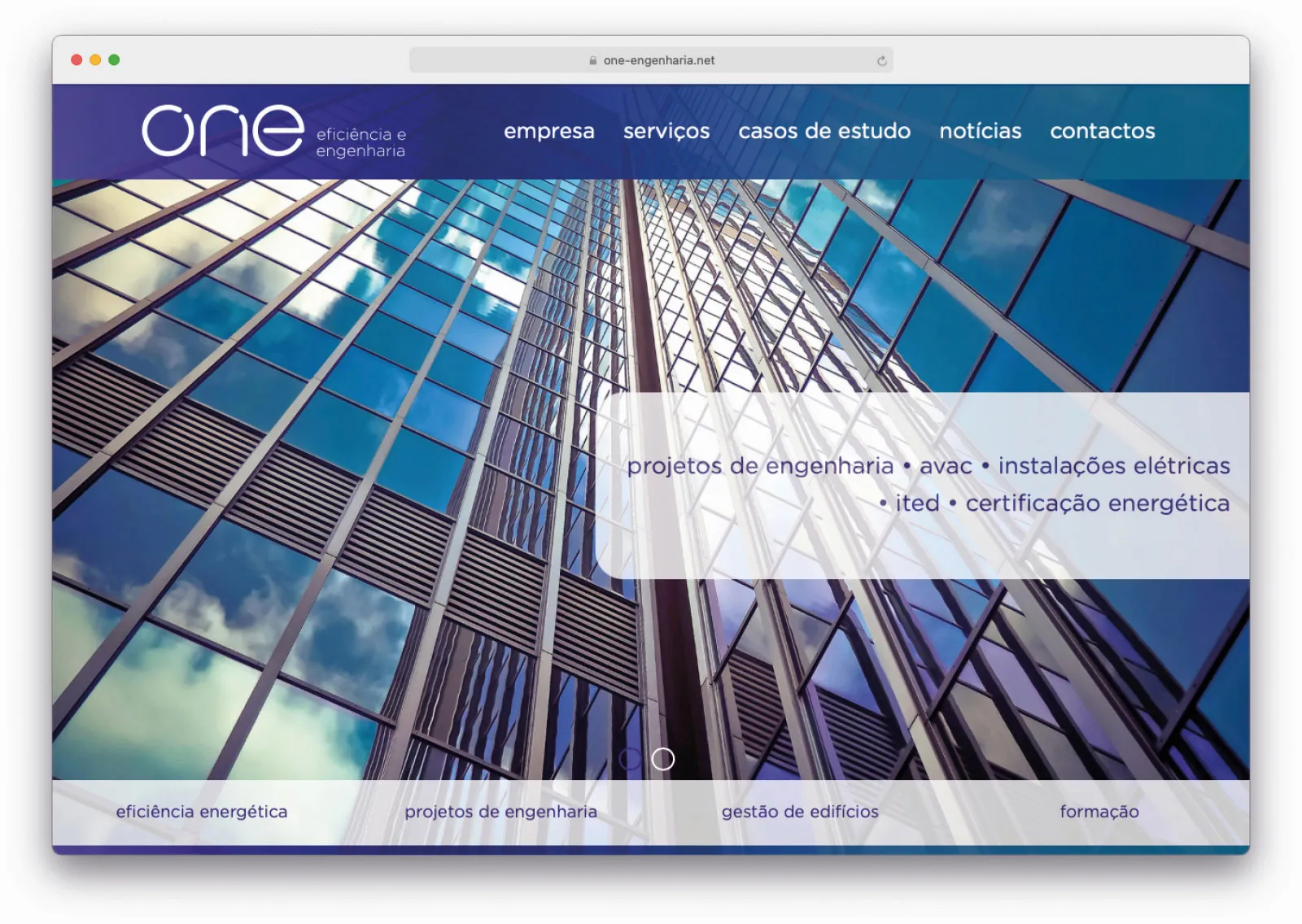 Website for ONE Efficiency and Engineering