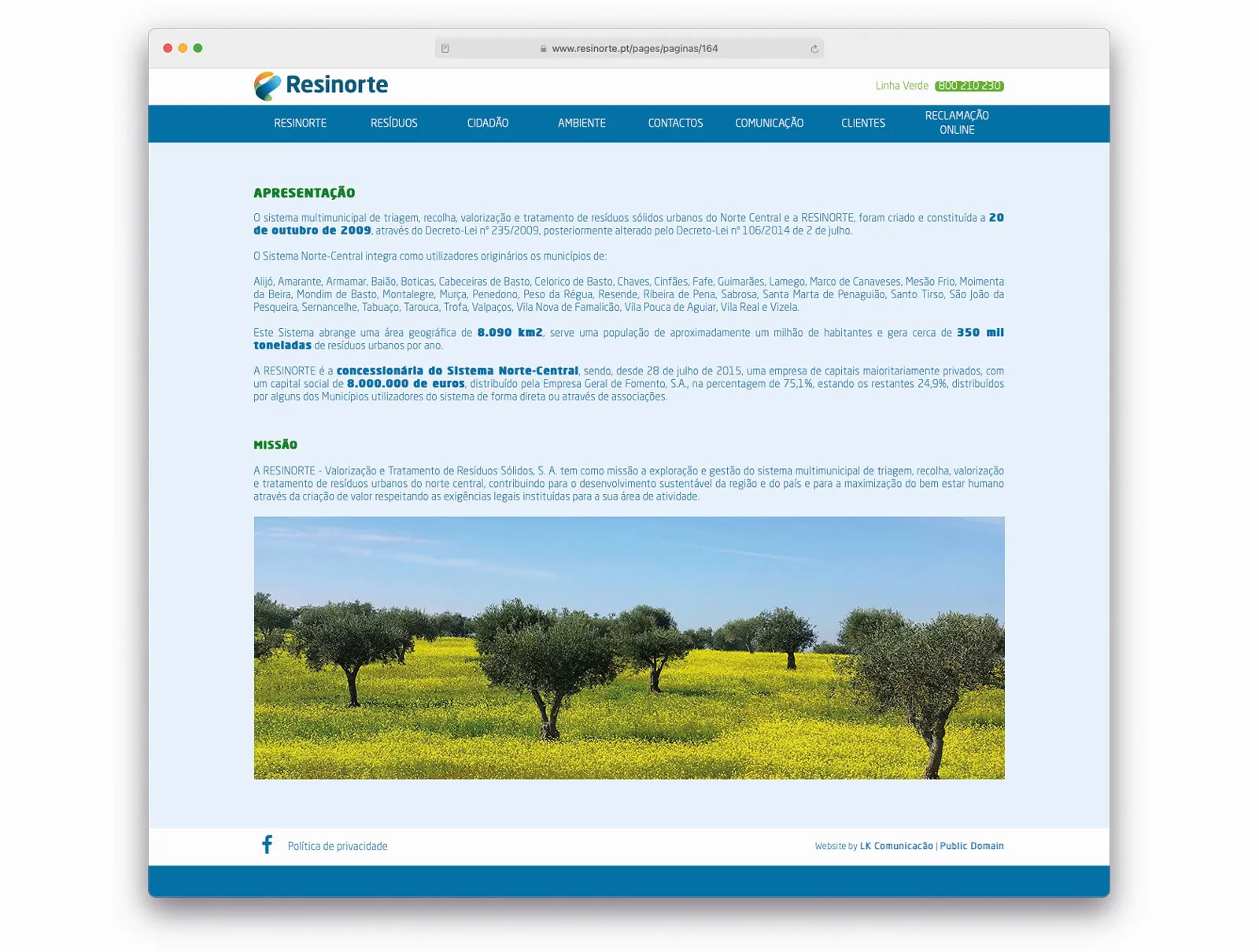Website Resinorte